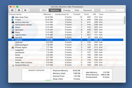 Maftask Virus (Mac)