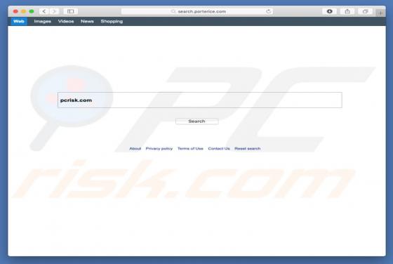 Search.porterice.com Dirottatore (Mac)