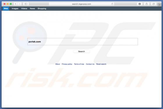 Search.regevpop.com Dirottatore (Mac)