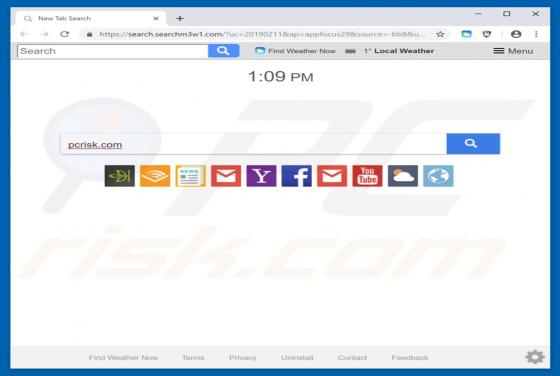 Search.searchm3w1.com Dirottatore