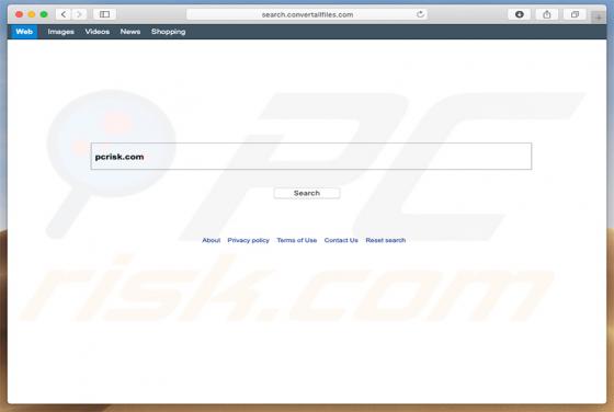 Search.convertallfiles.com Dirottatore (Mac)