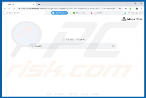 Mapsnow.co Dirottatore