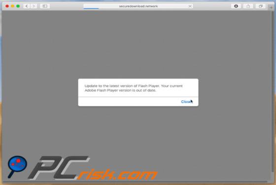 Update To The Latest Version Of Flash Player POP-UP Truffa (Mac)
