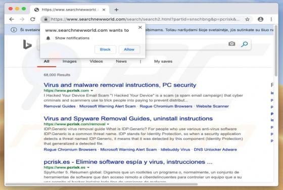 Searchnewworld.com Dirottatore (Mac)