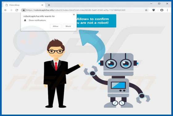 Robotcaptcha.info POP-UP Dirottatore