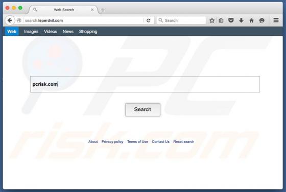 Search.leperdvil.com Dirottatore (Mac)