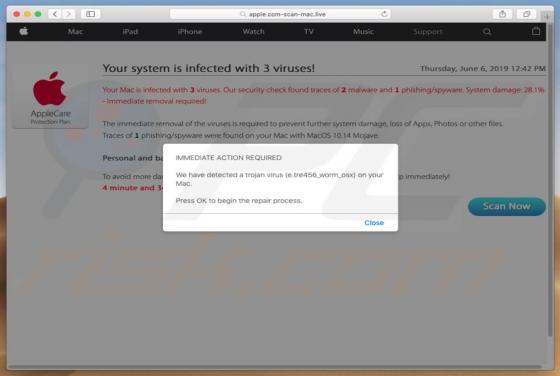 Apple.com-scan-mac.live POP-UP Truffa (Mac)
