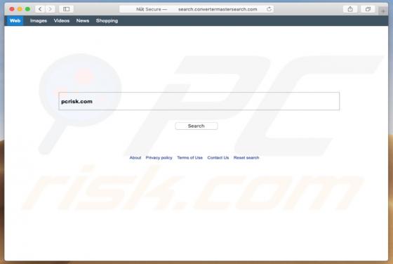 Search.convertermastersearch.com Dirottatore (Mac)