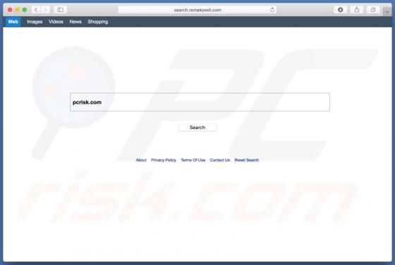 Search.remakovell.com Dirottatore (Mac)