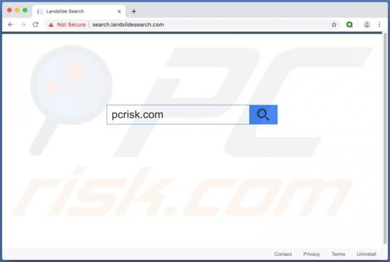 Search.landslidesearch.com Dirottatore (Mac)