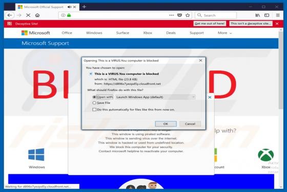 This Is A VIRUS. You Computer Is Blocked (File) Truffa