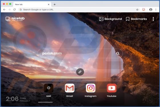 NiceTab StartPage Dirottatore del Browser (Mac)