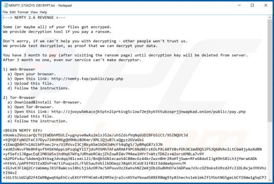 Nemty 2.6 Ransomware