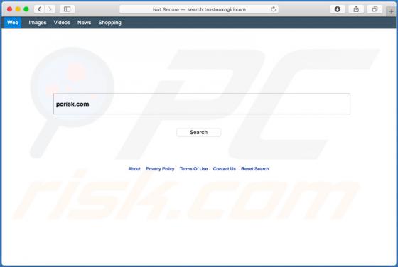 Search.trustnokogiri.com Reindirizzamenti (Mac)