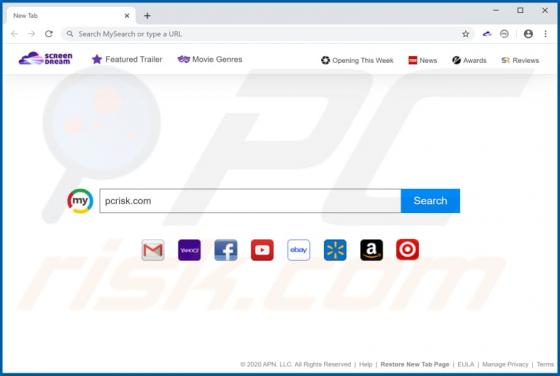 Screen Dream Browser Hijacker (Dirottatore)