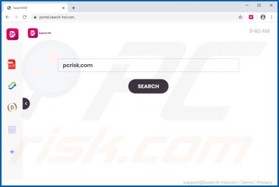 SearchHD Browser Hijacker (Dirottatore)