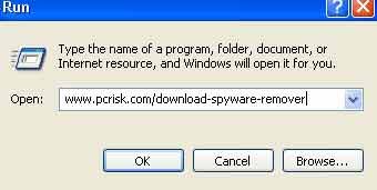 rimozione del download usando la finestra di dialogo in windows xp